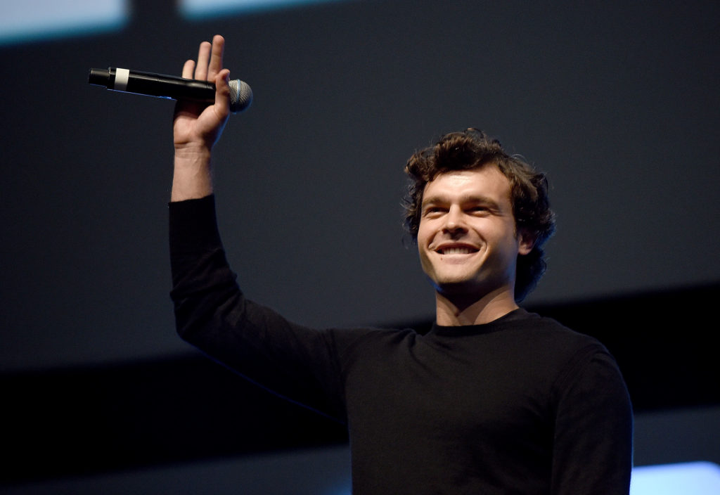 LONDON, ENGLAND - JULY 17: Alden Ehrenreich, who will play Han Solo, on stage during Future Directors Panel at the Star Wars Celebration 2016 at ExCel on July 17, 2016 in London, England. (Photo by Ben A. Pruchnie/Getty Images for Walt Disney Studios) *** Local Caption *** Alden Ehrenreich