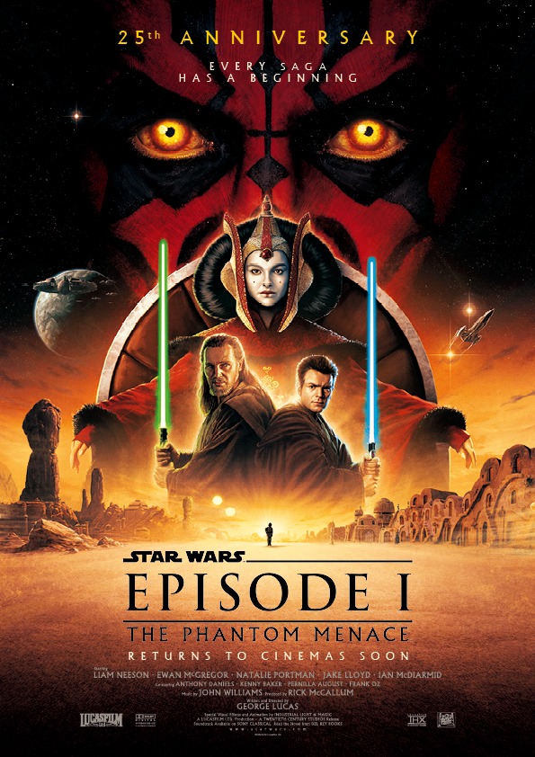 Star Wars: Episode I - Die dunkle Bedrohung - Kinostart zu 25 Jahren - Poster
